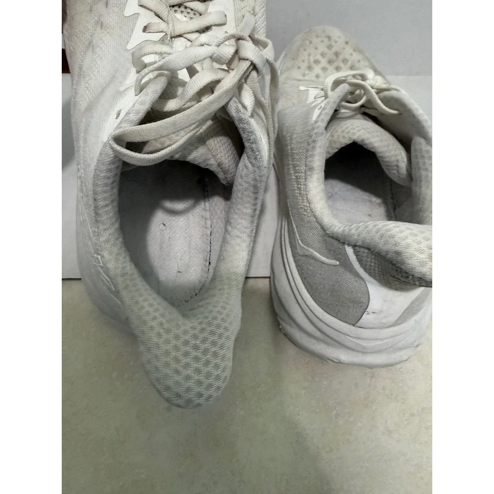 Hoka One One Clifton 9 Mens 10D White Running Shoes 1127895 WWH